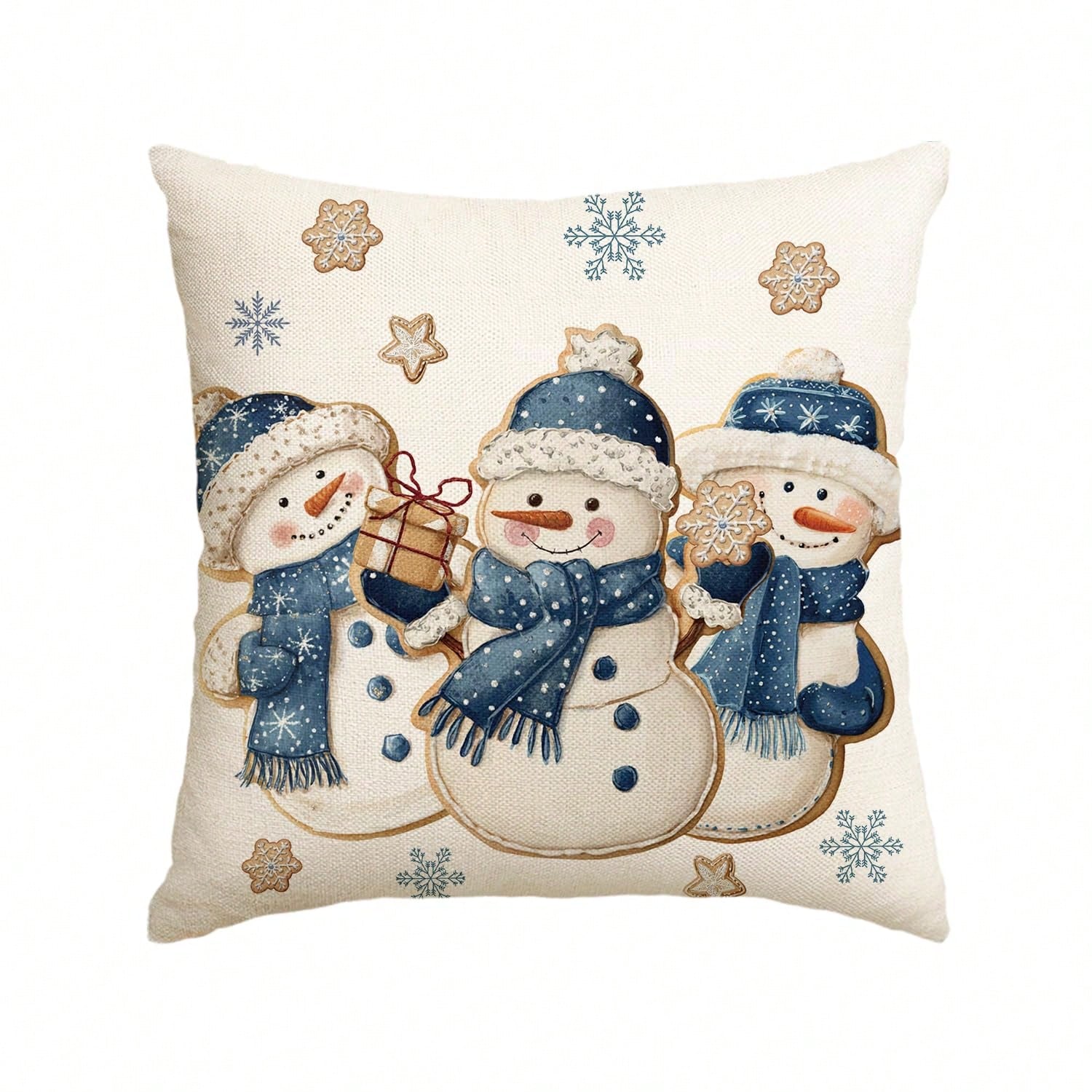 1pc Winter Snowman Snowflake 1 - Pillow Insert 18X18 ulasan dan harga
