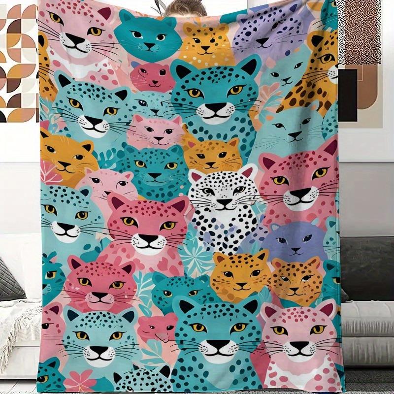 Colorful leopard print face pa - Home Textiles Face Towel ulasan dan harga