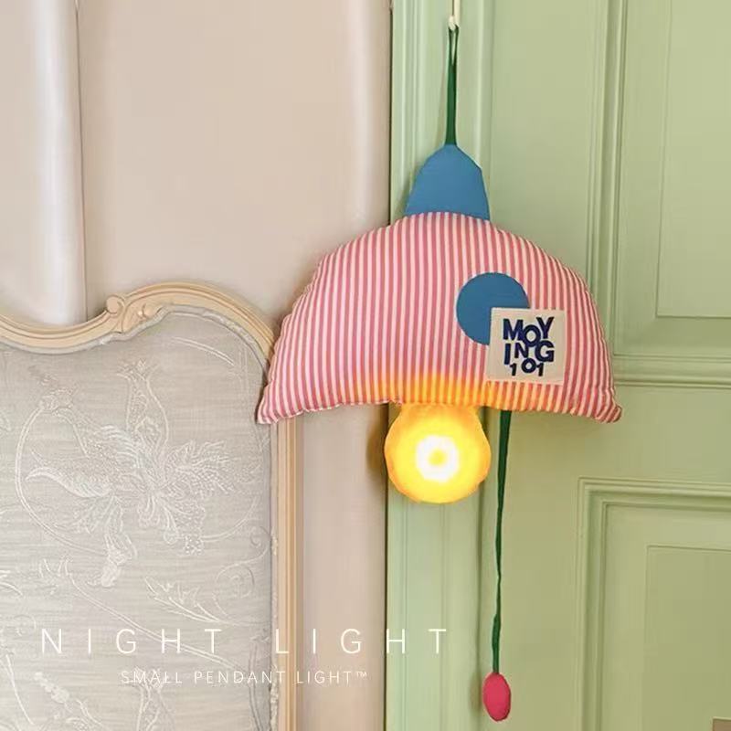Cute Fabric Mushroom LED Night - Home Textile ulasan dan harga