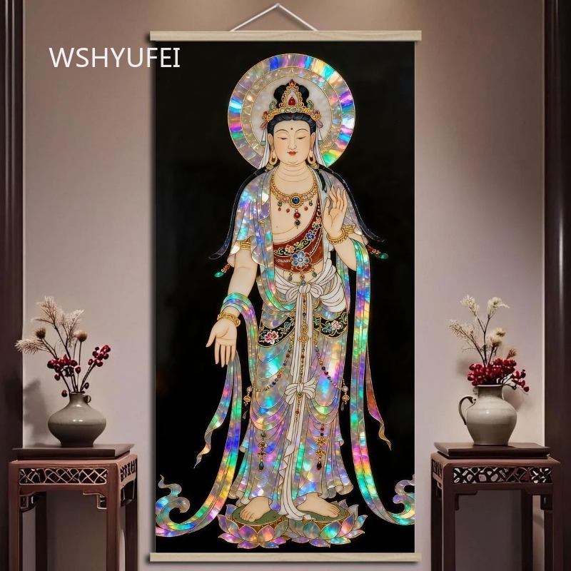 Chinese Style Buddhist Guanyin - Home Textiles Usa ulasan dan harga