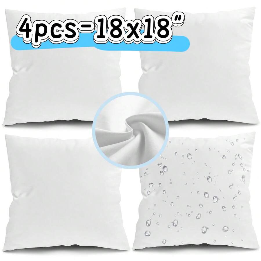 4 Pack Weather Outdoor Pillow  - Pillow Insert 18X18 ulasan dan harga