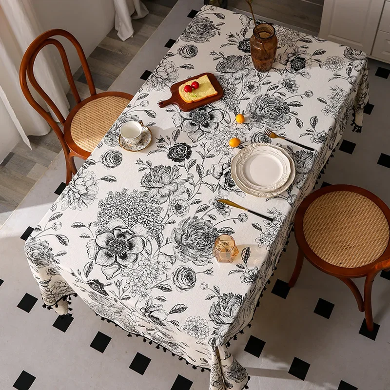 Flower Pattern Tablecloth Hot  - Home Textiles Sale ulasan dan harga