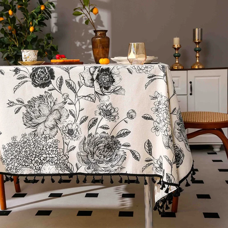 Flower Pattern Tablecloth Hot  - Home Textiles Sale ulasan dan harga