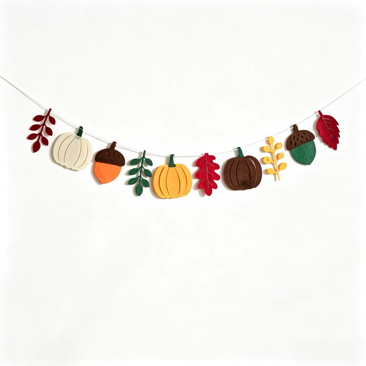 Autumn Pumpkin Leaves Flag Har - Home Textiles Usa ulasan dan harga