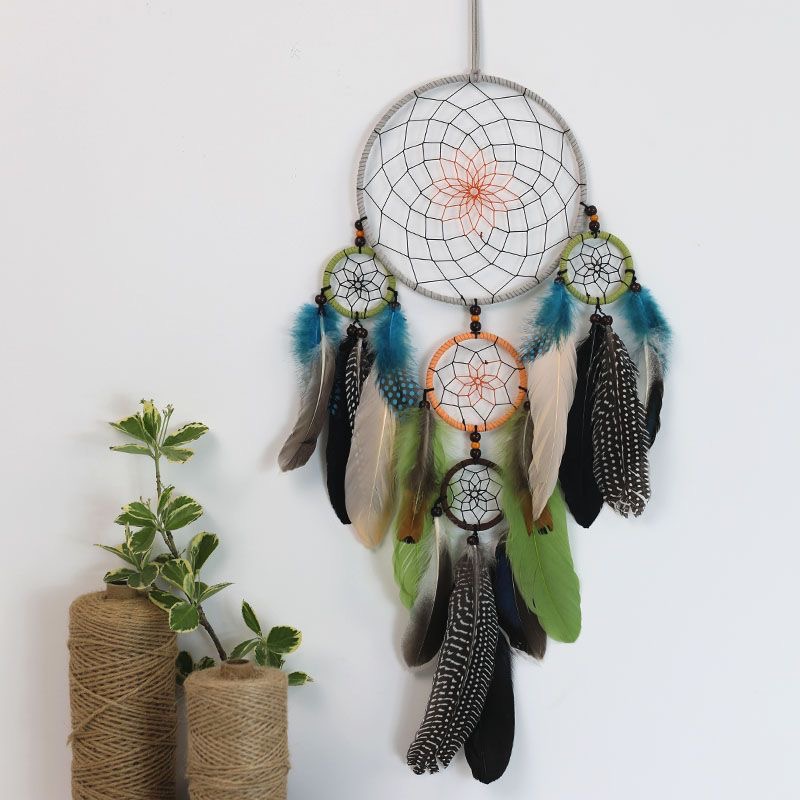Vintage Multi-Circle Feather D - Home Textiles Usa ulasan dan harga
