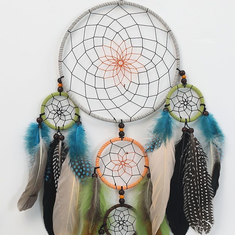 Vintage Multi-Circle Feather D - Home Textiles Usa ulasan dan harga