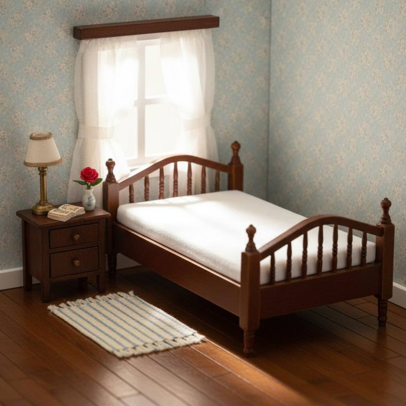 1:12 Scale Bed Textile Bedding - Home Textiles Usa ulasan dan harga